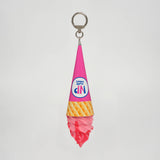strawberry icecream keyring