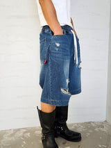 VENTIQUE Damages Bermuda denim PT 2color