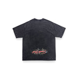 "NEW YOUTH CITY" プリント S/S ウォッシュドTシャツ