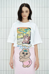 25SS シーサイドリゾートオパンチュウサギ半袖Tシャツ ホワイト