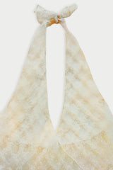 Halter top blouse_beige