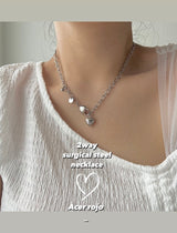 hvv Heart Bold y2k Volume Heart Necklace