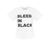 [mnem] Bleed in Black Tee (white)