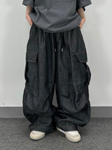 linen balloon cargo pants