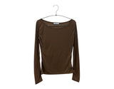 Tates U-Neck Wool Sheer T-Shirt (5c)