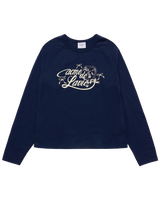 25FW WOMAN ミラーACベア長袖Tシャツ ダークネイビー