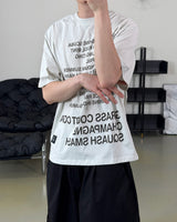Coral Lettering Short Sleeve T-Shirt
