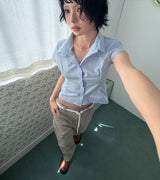 DART CAP SLEEVE SHIRT