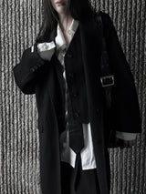 handmade long vest coat