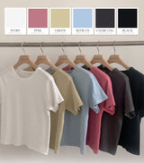 NDベーシックリブクロップショートスリーブTシャツ(6color)