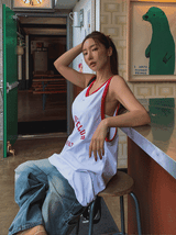 Rich Club Loose Color Matching Sleeveless