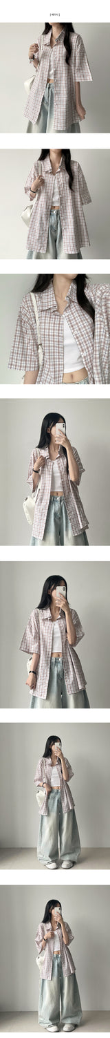 Tika 半袖チェックシャツ Southern