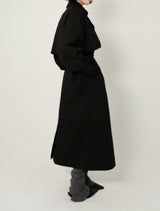 Trentch Long Padded Jumper In Black