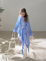 Cotton Embroidered Lace Flower Beads Romantic Dress