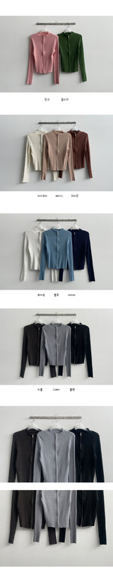 [Planning product!] Brigh Slim Ribbed Zip-Up (11 colors)