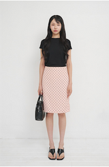 Darlene Mid Skirt Light Pink