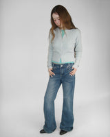 STITCH BOOTCUT DENIM PANTS