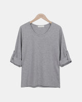 キーン ロールアップ 7分袖Tシャツ