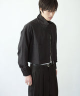 [DOJINOI] DRAFT CROP WINDBREAKER BLACK