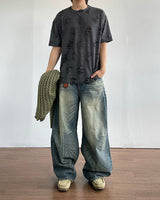 Vintage Crack Short-Sleeved T-Shirt