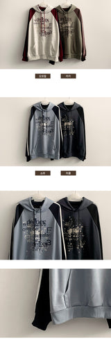 Gwyn Color Line Big Pocket Hoodie