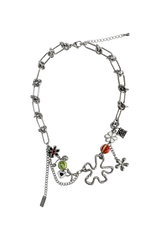 Kitsch flower drop necklace
