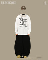DE バックポイント ワイドバルーンパンツ