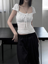 shirring flare top (2color)