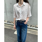 Palms Flower Blouse