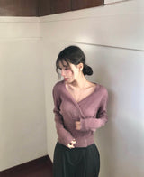 beret wool side unbalanced button wrap cd