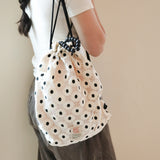 journey string bag_white flower
