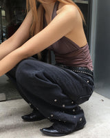Mesh halter top