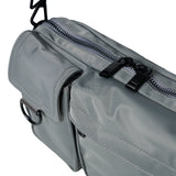 24FW SYMBOL RIVET MULTI POKET CROSS BAG GREY