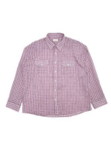 No.1242 W check thin SHIRT (4color)