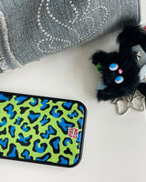 【MADE】 PKCW leopard phonecase (green+blue)