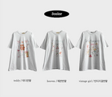 3st Digital Printed Short Sleeve T-Shirt #TeddyBear #Ballerina #Ribbon