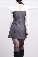 Serine Off Shoulder Shirt Dress