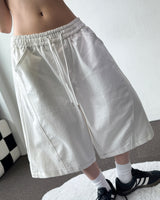 Bide Cotton Stitch Balloon Bermuda Shorts 2color