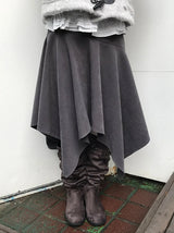 SOFT UNBALANCE FLARE SKIRT