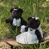 Wedding Couple Keyring Set [BLACK]