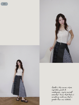 Texture Lace Ribbon Short Sleeve T-shirt