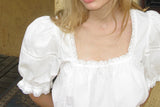 Blanc puff blouse_ivory