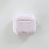 ベイビーピンク ミニ ドット AirPods ケース