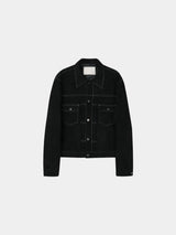 Trucker Colorblock Suede Jacket (3colors)
