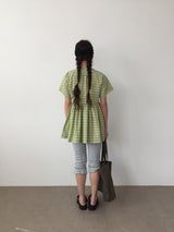 Plaid collar dress (3color) 