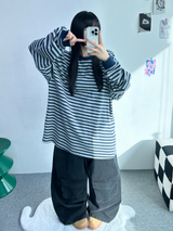フロントカーゴワイドコットンパンツ🖤💚💛🤎 - 4カラー
