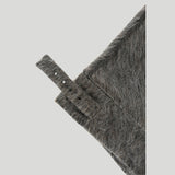 HAIRY BELTED CAPE COAT