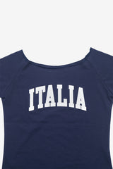 イタリアアップリケラグランTシャツ