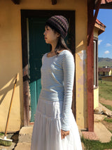 Foie Stripe Long Sleeve(3color)