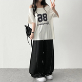 デロンスパン アンバルショルダー ボクシーフィット ショートスリーブTシャツ